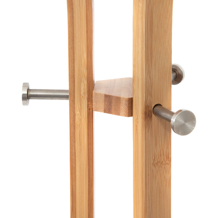 Marcus 3 Arm Bamboo Coat and Hat Stand 3 Compactor