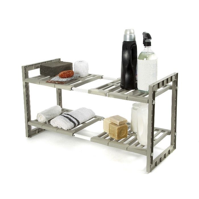 Extendable Under Sink Storage Rack 9 Compactor