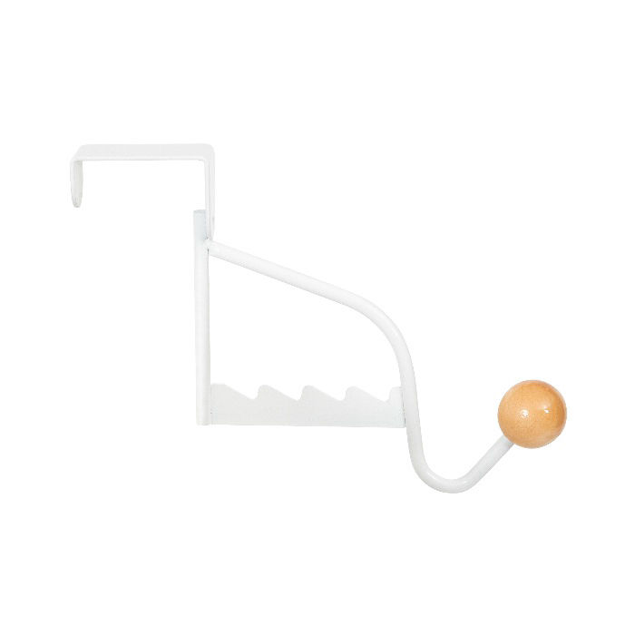 "Sigma" Over Door Single Hanging Hook with Coat Hanger Storage 3 Compactor