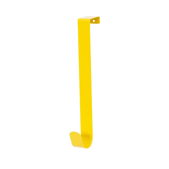 "Solo" Steel Over Door Easy Reach Hanging Hook - Yellow 1 Compactor