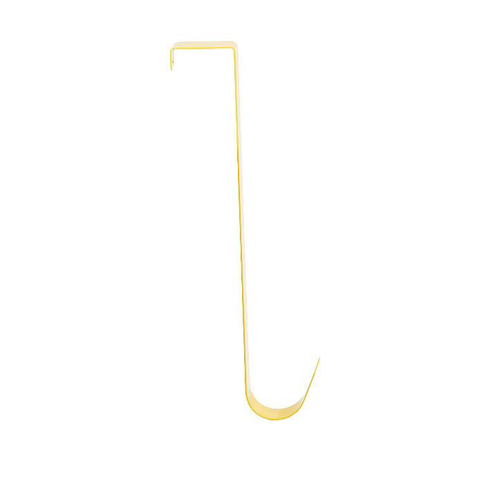"Solo" Steel Over Door Easy Reach Hanging Hook - Yellow 3 Compactor