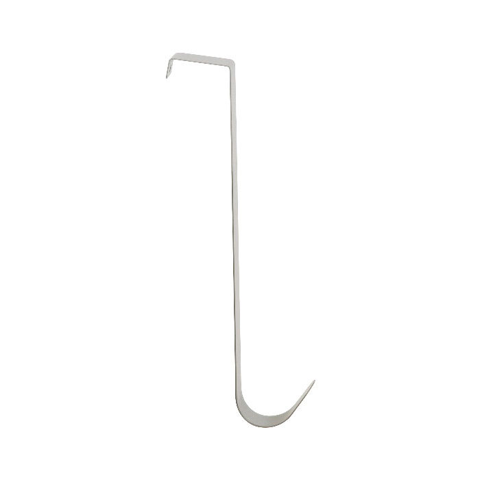 "Solo" Steel Over Door Easy Reach Hanging Hook - Grey 3 Compactor