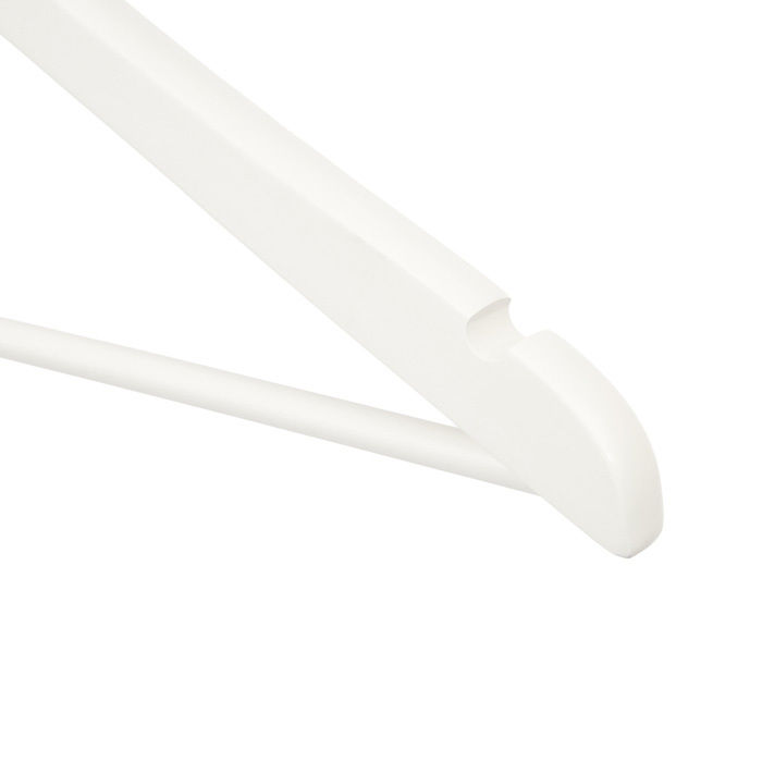 "Lorient" Notched Clothes Hanger with Bar 4 Compactor