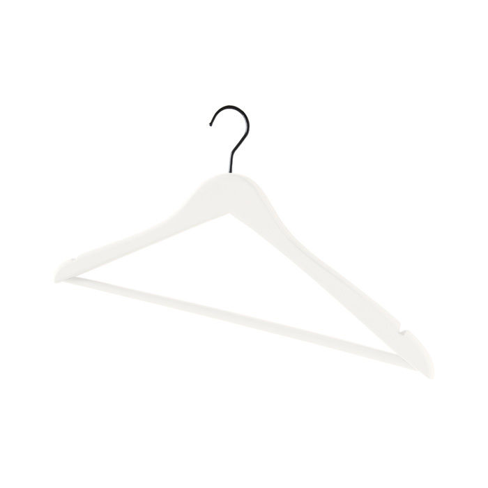"Lorient" Notched Clothes Hanger with Bar 1 Compactor