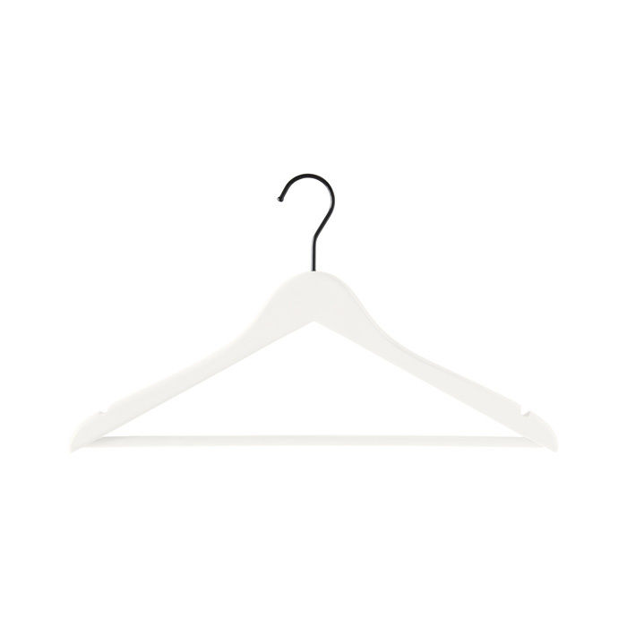 "Lorient" Notched Clothes Hanger with Bar 2 Compactor