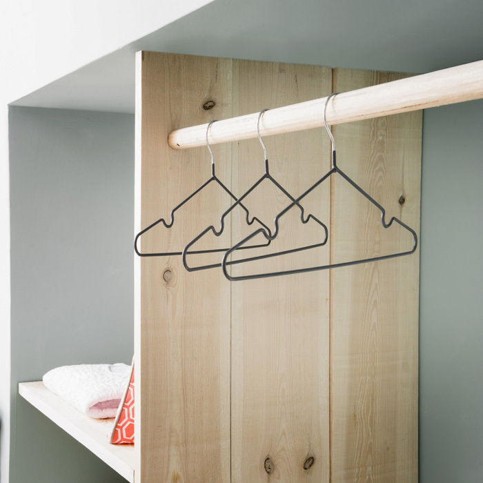 Set of 3 "Sticky" Non Slip Notched Hangers 4 Compactor