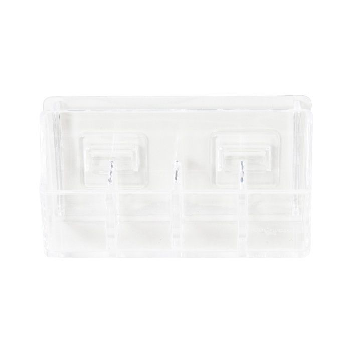 Bestlock Magic Vision Wall Mountable Home Storage Box with 4 Compartments - Transparent 2 Compactor