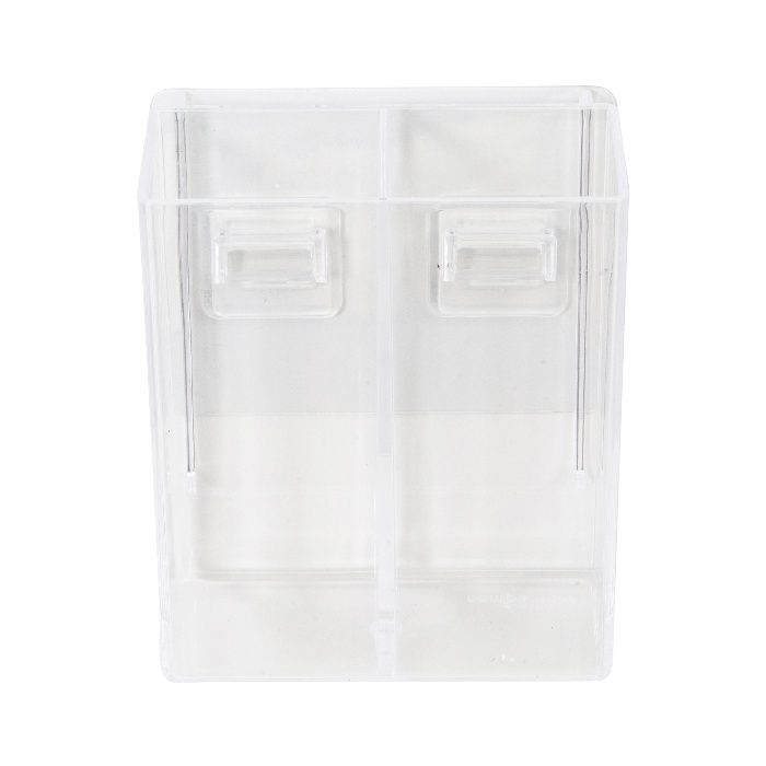 Bestlock Magic Vision Wall Mountable Large Home Storage Box with 2 Compartments - Transparent 2 Compactor