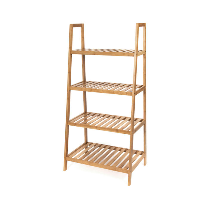 Riga Bamboo Freestanding Storage Shelf 1 Compactor