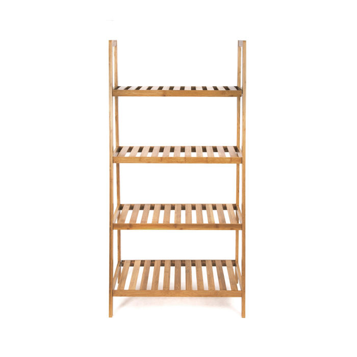 Riga Bamboo Freestanding Storage Shelf 2 Compactor