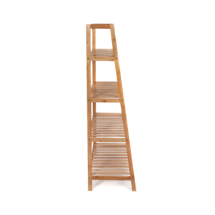 Riga Bamboo Freestanding Storage Shelf 3 Compactor