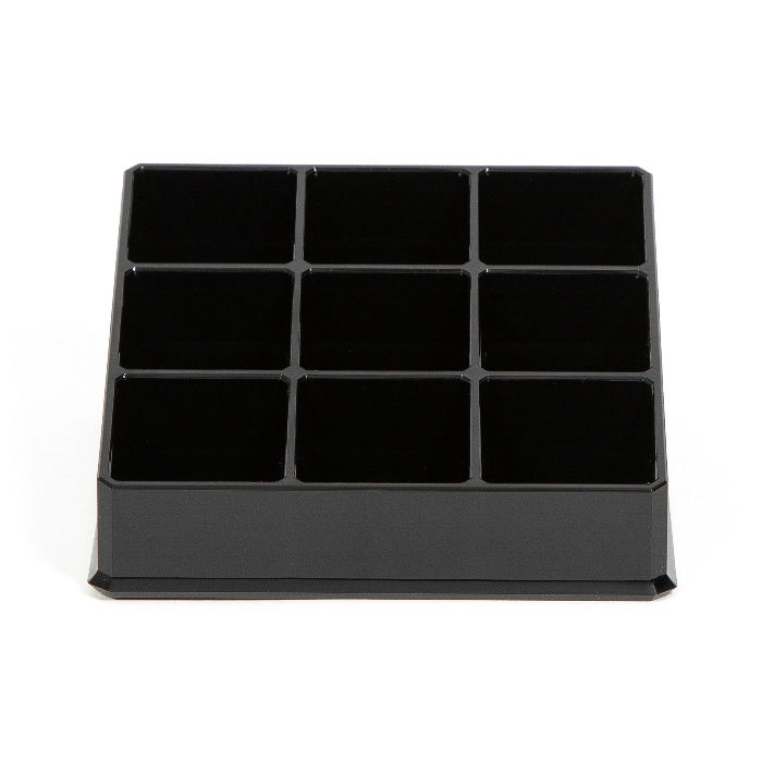 Nail Varnish Organiser with 9 Compartments - Black 2 Compactor