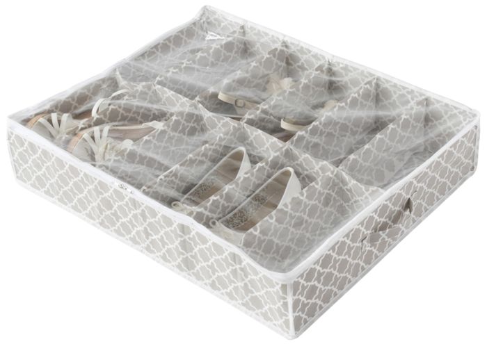 Madison Under Bed Shoe Storage Bag with 12 Compartments 1 Compactor