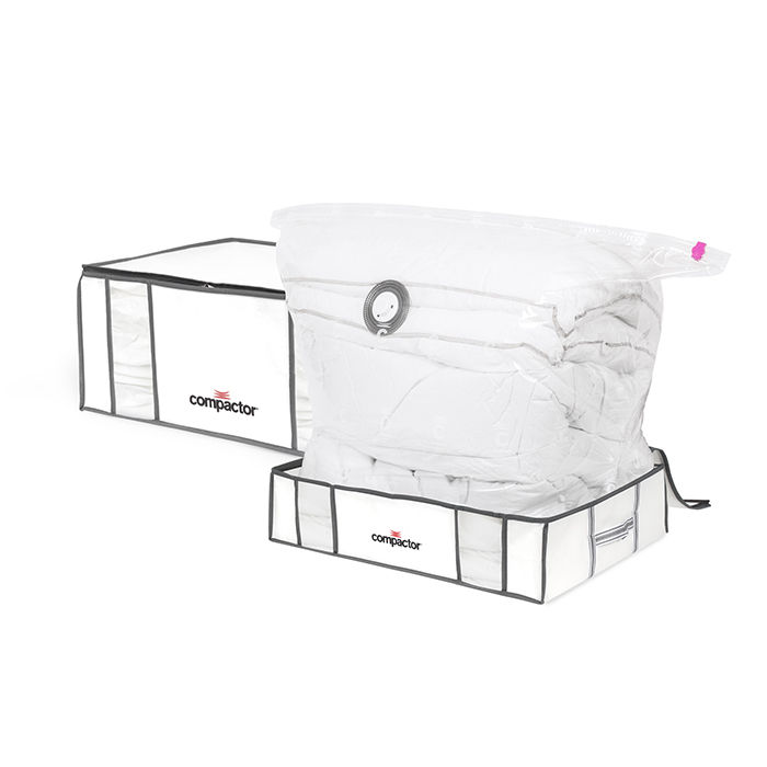 Set of 2 Compactor Life Semi-Rigid Vacuum Storage Bags - L and XXL 1 Compactor