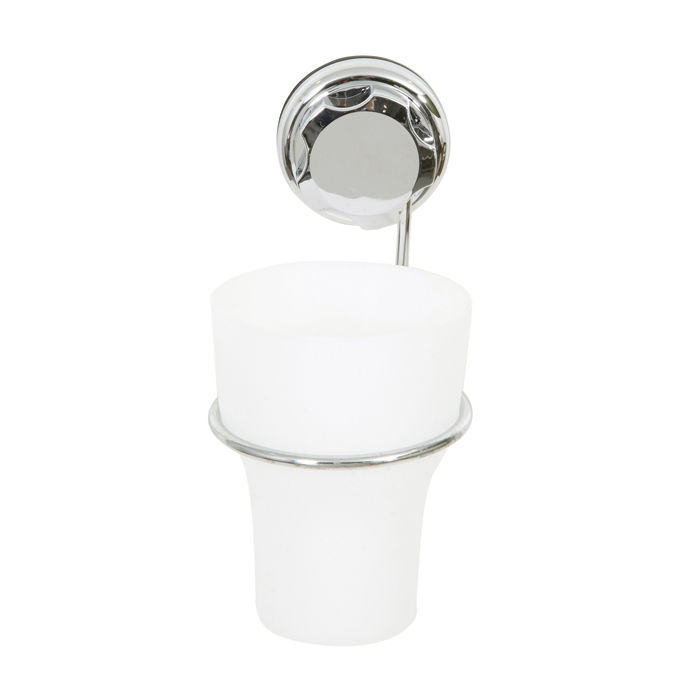 Bestlock Suction Wall Mountable Toothbrush Holder with Cup 2 Compactor