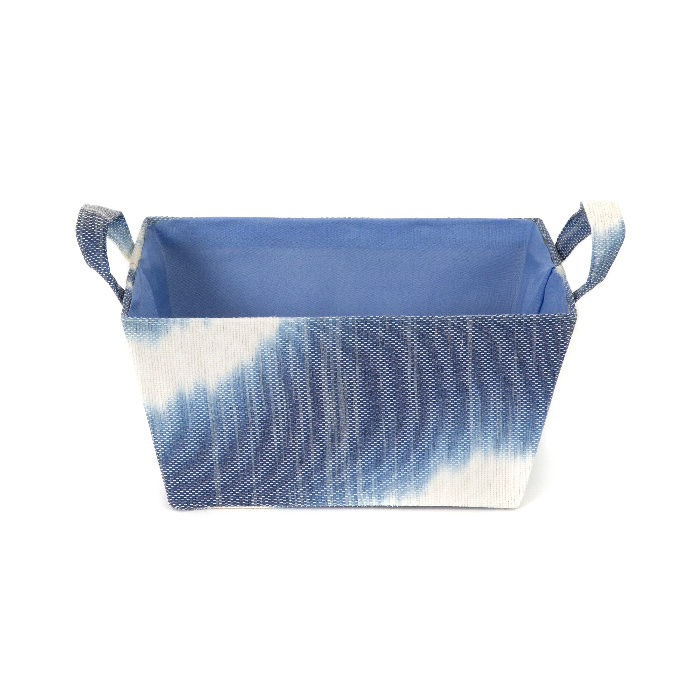 "Samoa" Storage Basket with Handles - Blue 2 Compactor
