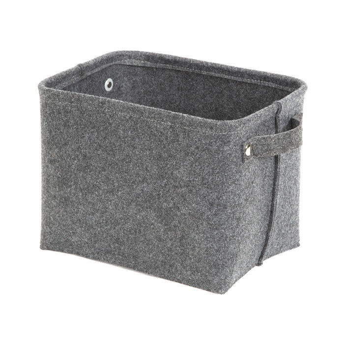"Felt" Storage Basket - Grey 1 Compactor