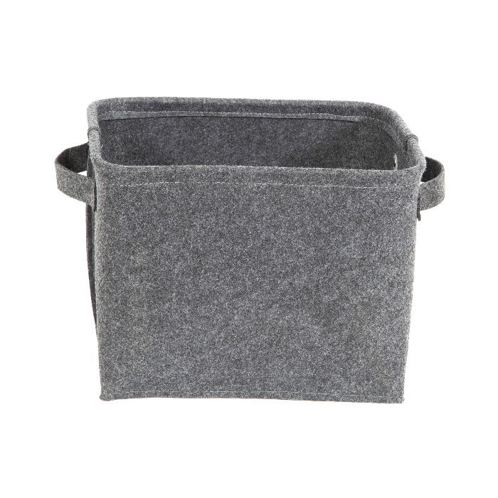 "Felt" Storage Basket - Grey 2 Compactor