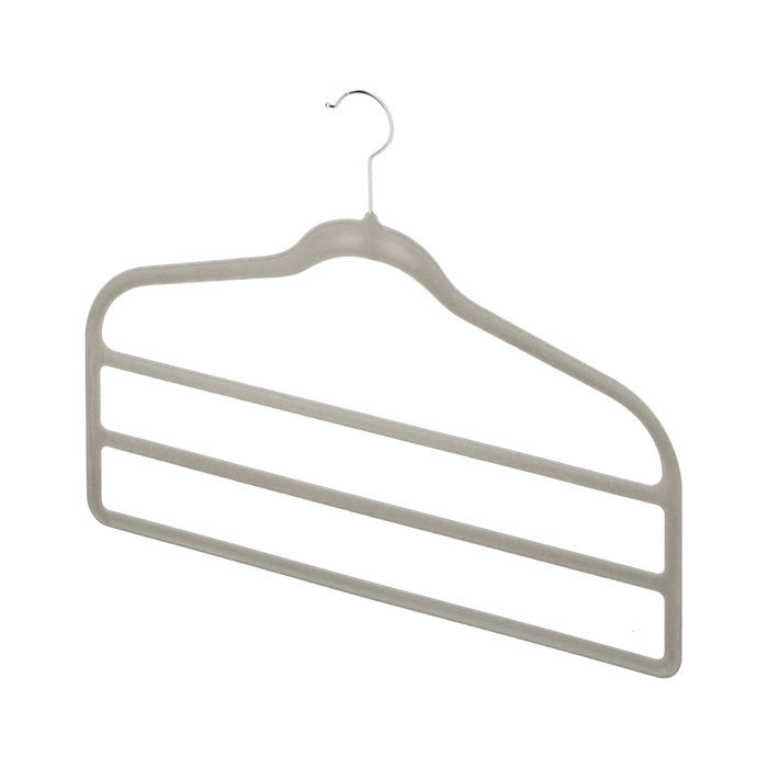 Set of 2 Space Saving "Velvet" Non-Slip Clothes Hangers 2 Compactor