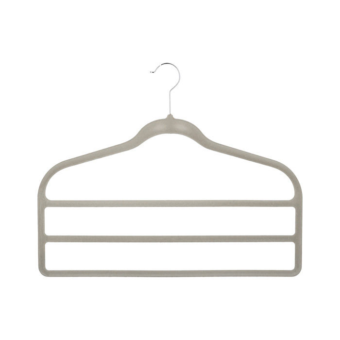 Set of 2 Space Saving "Velvet" Non-Slip Clothes Hangers 3 Compactor