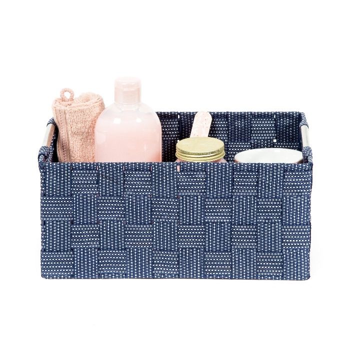 "Toronto" Medium Storage Basket – Blue 4 Compactor
