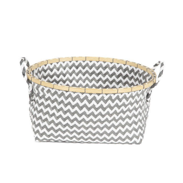 "Zig-Zag" Storage Basket - Grey 2 Compactor