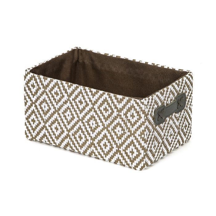 "Enzo" Storage Basket - Beige  1 Compactor