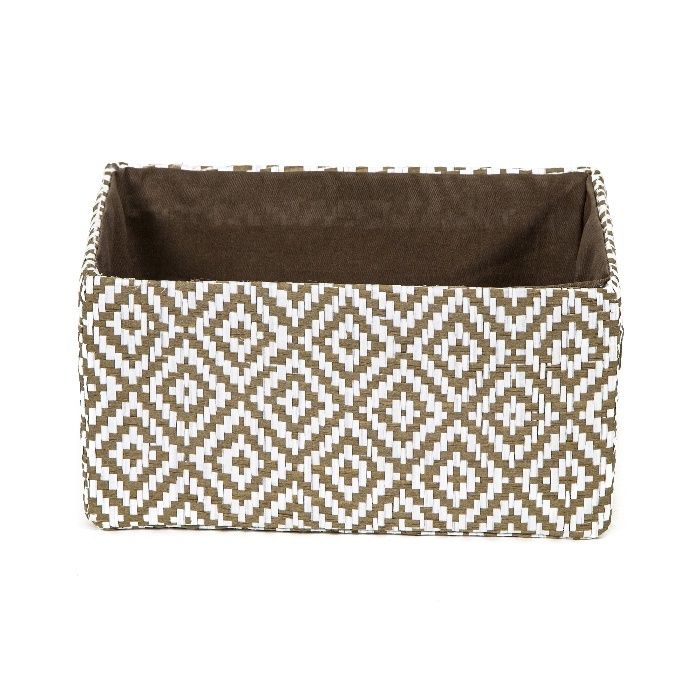 "Enzo" Storage Basket - Beige  2 Compactor