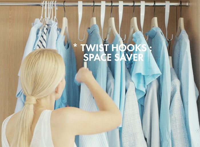 XTend Twist Hanging Hooks - Set of 3  2 Compactor