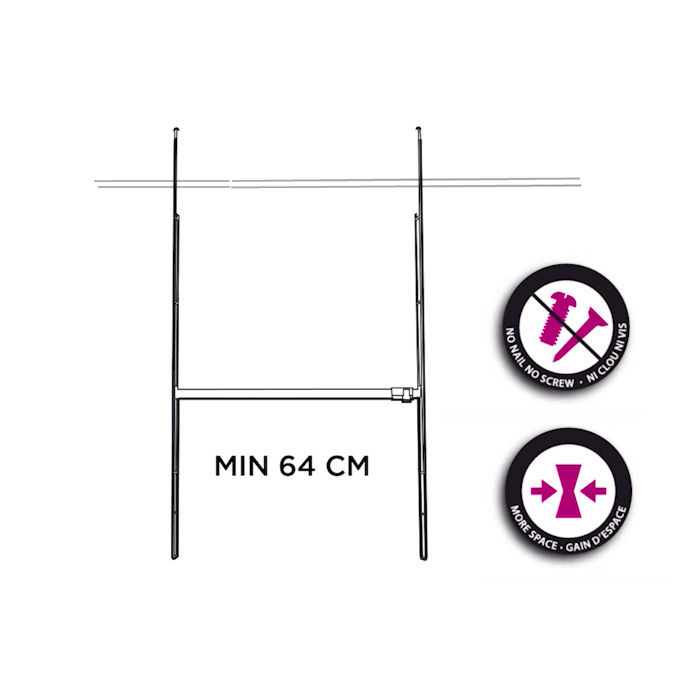 XTend Adjustable Wardrobe Extension Kit 9 Compactor