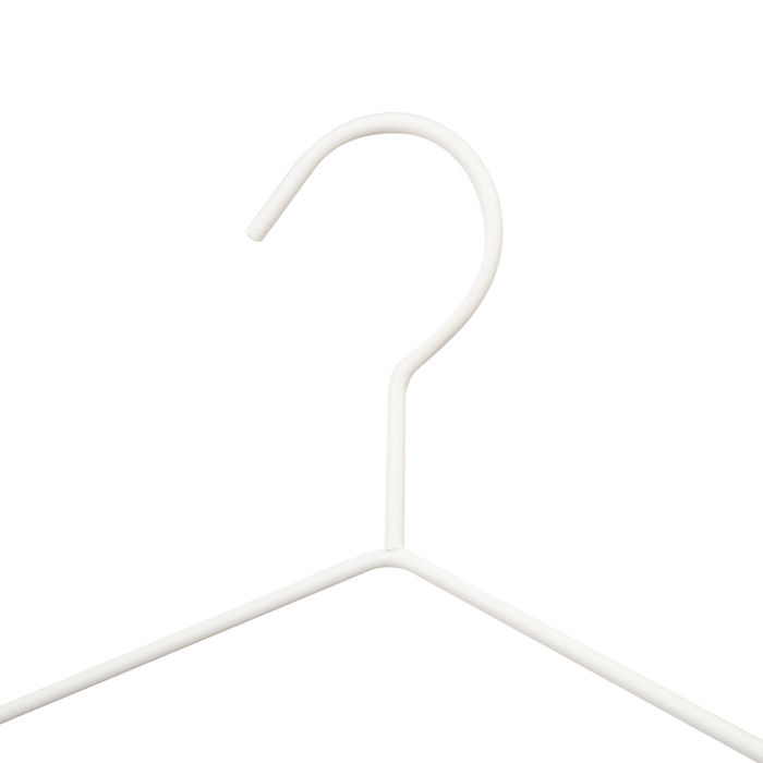 Set of 2 "Helsinski" Wooden Clothes Hangers - White 3 Compactor