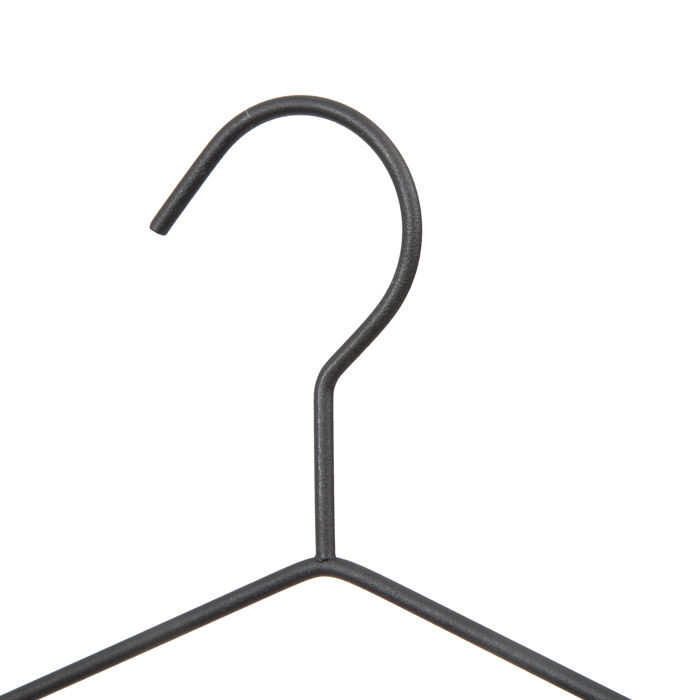 Set of 2 "Helsinski" Wooden Clothes Hangers - Black 3 Compactor