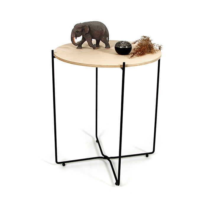 "Agneta" Wood Side Table Copenhagen 3 Compactor