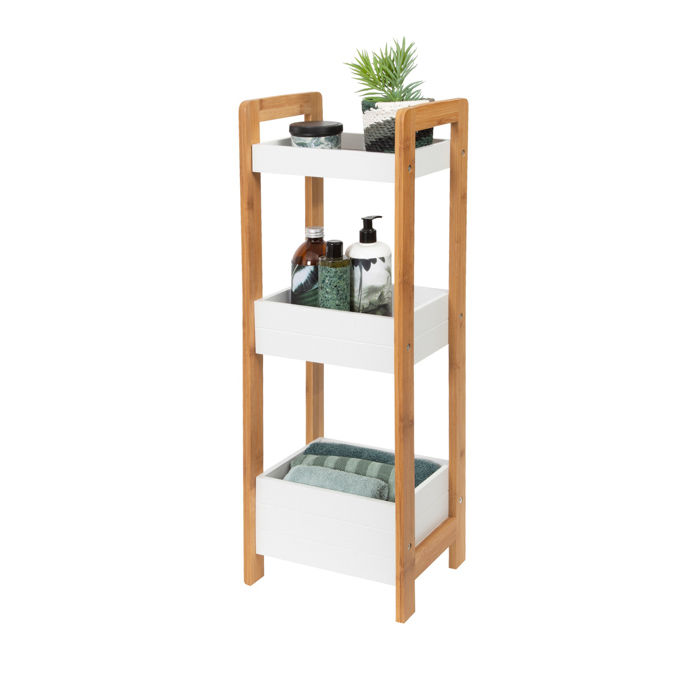 Bamboo 3 Tier Storage Unit 4 Compactor