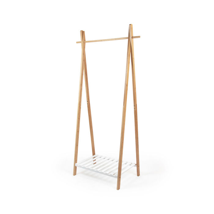 "Nagano" Wooden Coat Rack 1 Compactor