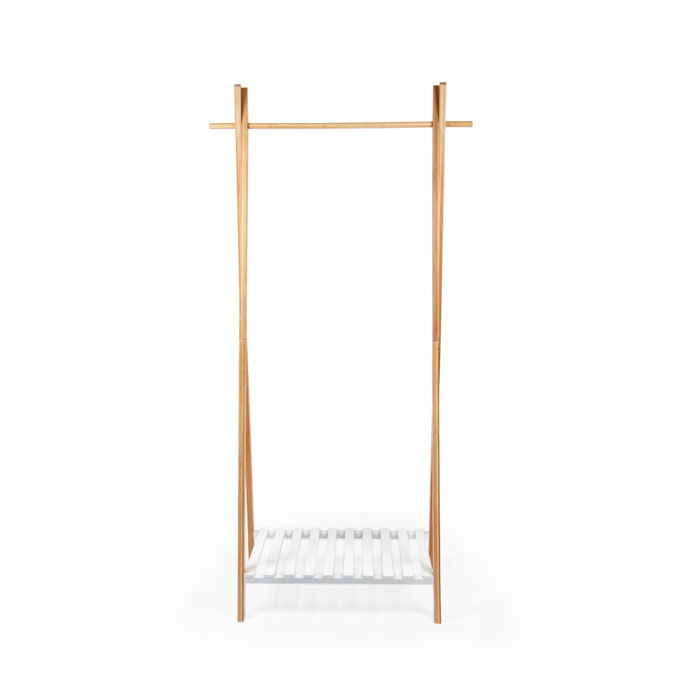 "Nagano" Wooden Coat Rack 2 Compactor