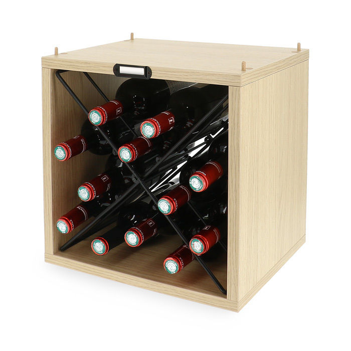 Set of 6 Copenhagen Stackable Cube Wine Racks 4 Compactor