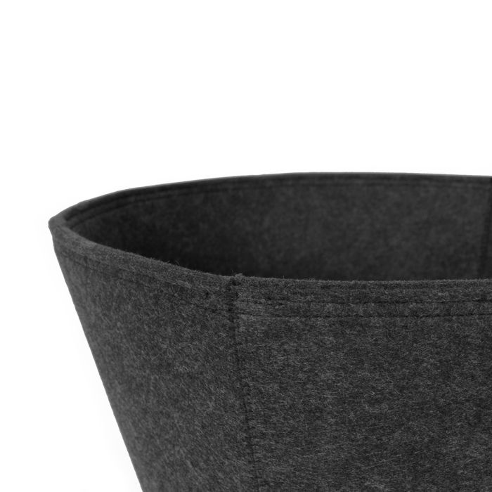 Large "Belly" storage basket in felt  3 Compactor