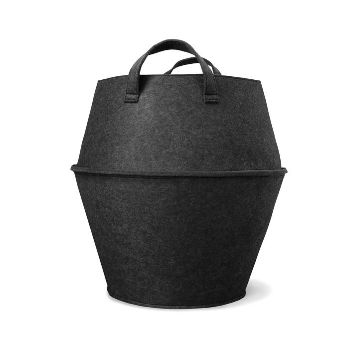 Large "Belly" storage basket in felt  1 Compactor