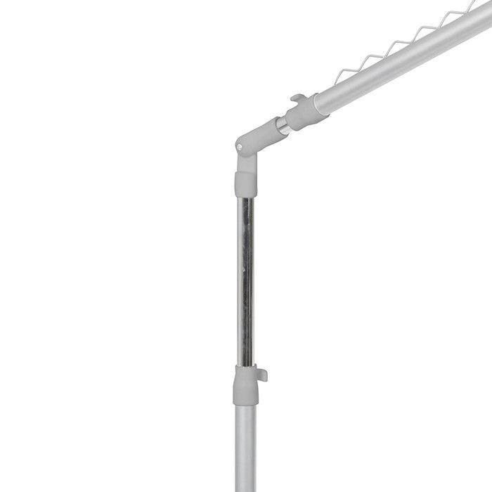 Under stairs clothes rails - grey and silver 3 Compactor