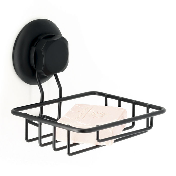"Bestlock Black" Suction Wall Mountable Soap Dish 1 Compactor