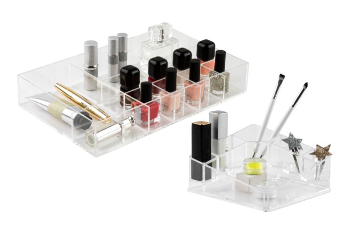 Make-Up Organiser Set - Transparent 1 Compactor