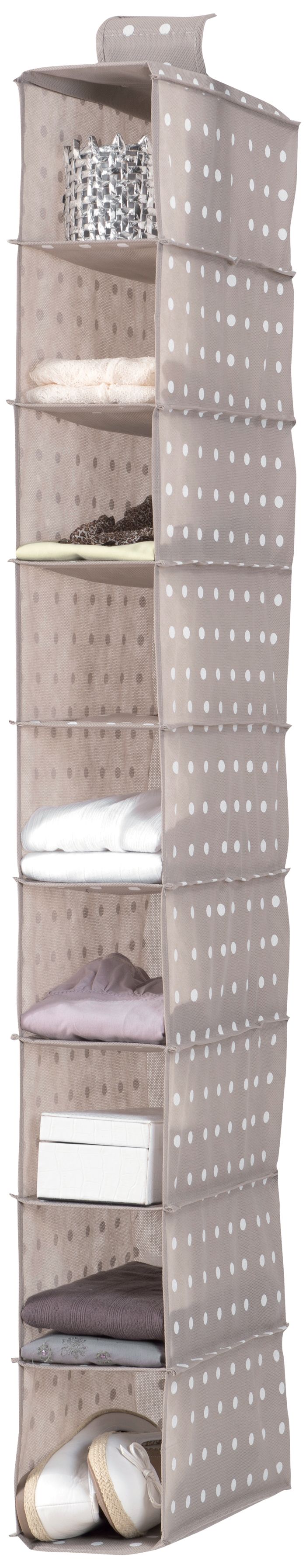 Rivoli Hanging Shoe Organiser with 9 Compartments 1 Compactor