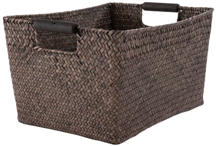 "Sampan" Basket , Smoky brown 1 Compactor