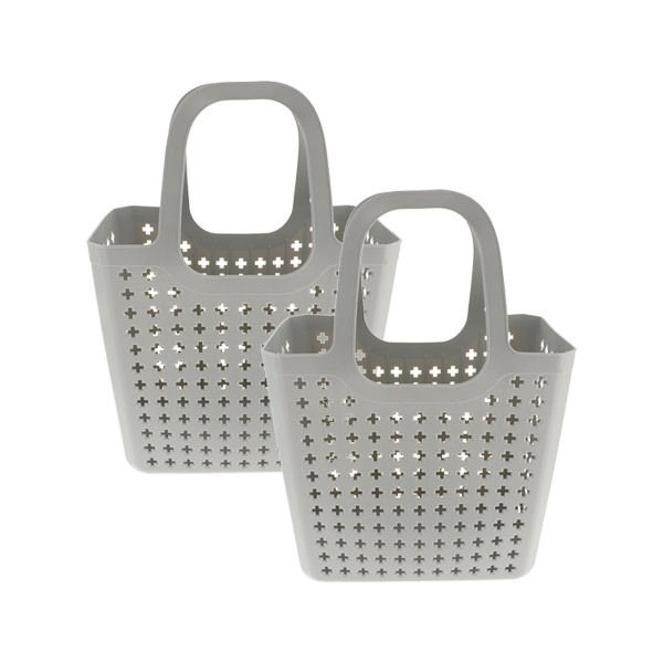 Set of 2 shopping bags "Kosto" - Grey