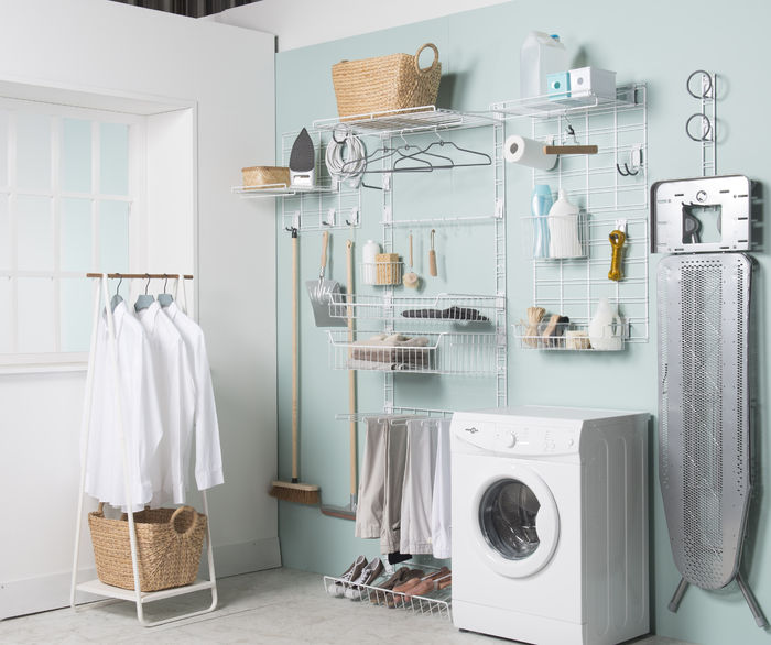 Set of 2 Walltech Utility Room Shelf Brackets 4 Compactor