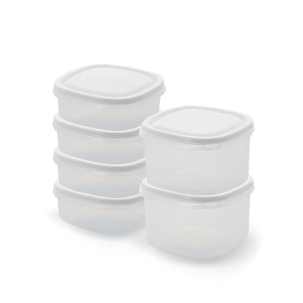 Set of 21 storage food boxes