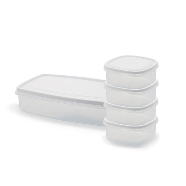 Set of 21 storage food boxes