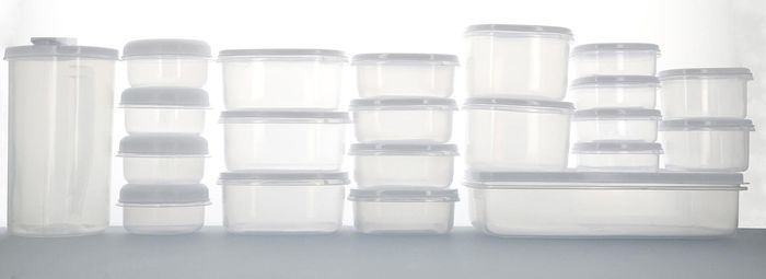 Set of 21 storage food boxes