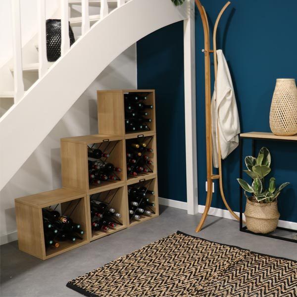 Set of 6 Copenhagen Stackable Cube Wine Racks